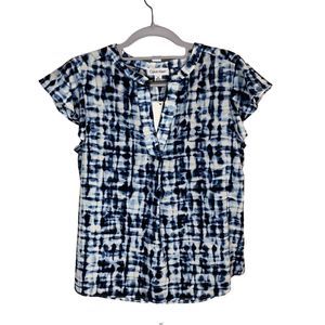 Calvin Klein‎ Blue Tie-Dye T-Shirt Unisex Adult Medium Polyester Spandex Sz M